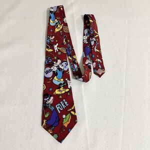 Disney Goofy SILK TIE Balacine The Tie Works 100% Silk Sports Golf